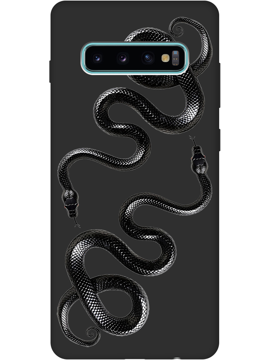 Силиконовый чехол на Samsung Galaxy S10+ с принтом "Черные мамбы" матовый черный, 720461113
Силиконовый чехол на Samsung Galaxy S10+ с принтом "Черные мамбы" матовый черный, 720461113