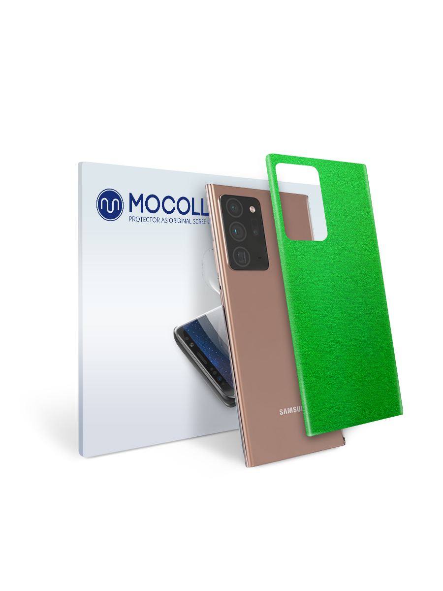 Пленка защитная MOCOLL для задней панели Samsung GALAXY Note 20 Ultra Металлик зеленый
Пленка защитная MOCOLL для задней панели Samsung GALAXY Note 20 Ultra Металлик зеленый