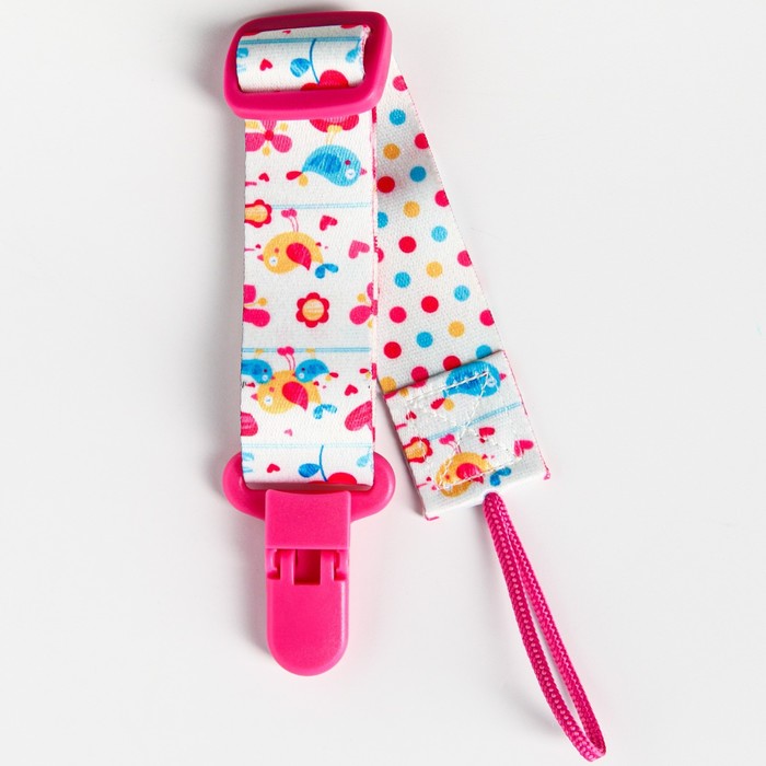 Держатель для пустышки на ленте «Птички»
Держатель для пустышки на ленте «Птички»