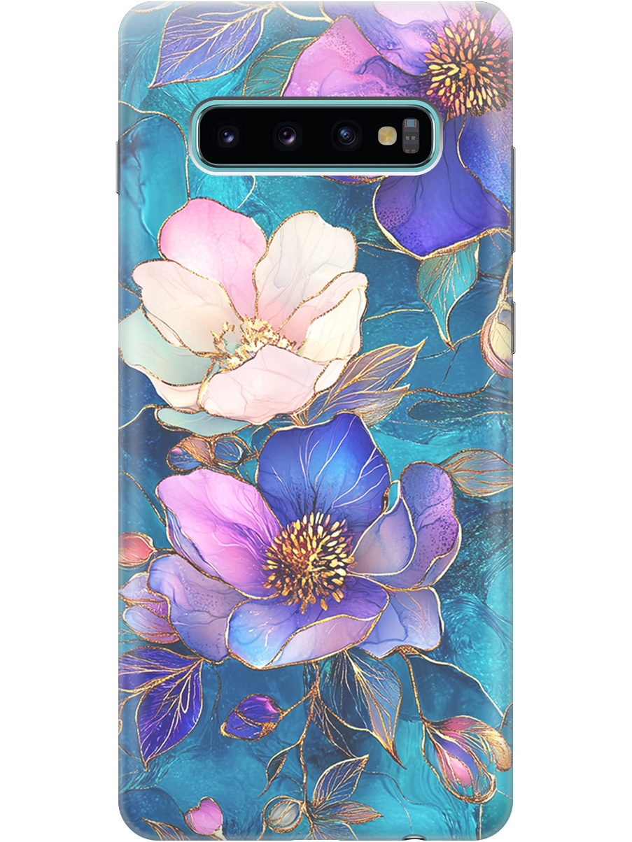 Силиконовый чехол на Samsung Galaxy S10+ с принтом "Фиолетовые цветы и листья", Прозрачный;белый;синий, 720461123
Силиконовый чехол на Samsung Galaxy S10+ с принтом "Фиолетовые цветы и листья", Прозрачный;белый;синий, 720461123