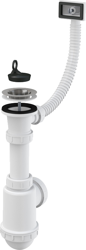 Сифон для мойки Alcaplast с нержавеющей решеткой DN70 и гофропереливом (A444-DN50/40), Белый
Сифон для мойки Alcaplast с нержавеющей решеткой DN70 и гофропереливом (A444-DN50/40), Белый