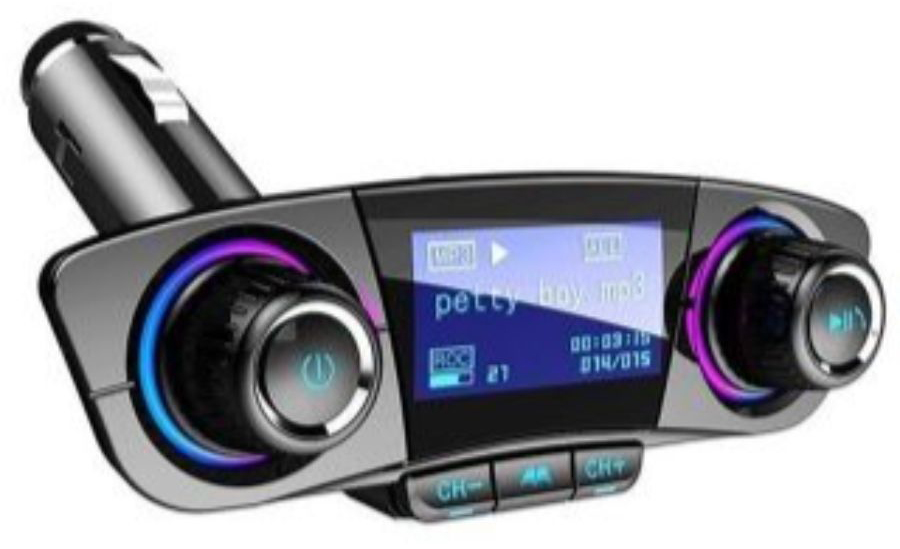 FM трансмиттер HRS BT06 (Быстрая зарядка 3.0 + 2xUSB порта, AUX разъем, BT 5.0) (Черный)
FM трансмиттер HRS BT06 (Быстрая зарядка 3.0 + 2xUSB порта, AUX разъем, BT 5.0) (Черный)