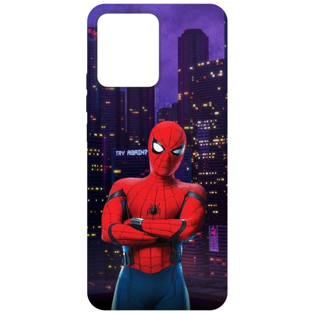 Чехол-накладка Krutoff Soft Case Человек-Паук. На крыше для Realme Narzo 50i Prime черный
Чехол-накладка Krutoff Soft Case Человек-Паук. На крыше для Realme Narzo 50i Prime черный