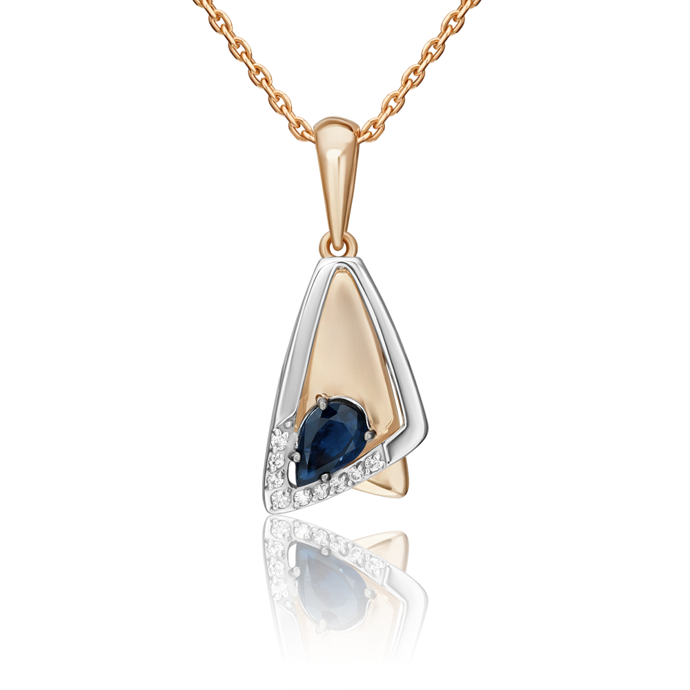 Кулон из красного/белого золота PLATINA jewelry 03-3459-00-105-1111, сапфир/бриллиант, 03-3459-00-105-1111
Кулон из красного/белого золота PLATINA jewelry 03-3459-00-105-1111, сапфир/бриллиант, 03-3459-00-105-1111