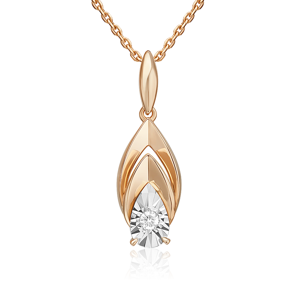 Кулон из красного золота/белого золота PLATINA jewelry 03-3471-00-101-1111, бриллиант, 03-3471-00-101-1111
Кулон из красного золота/белого золота PLATINA jewelry 03-3471-00-101-1111, бриллиант, 03-3471-00-101-1111