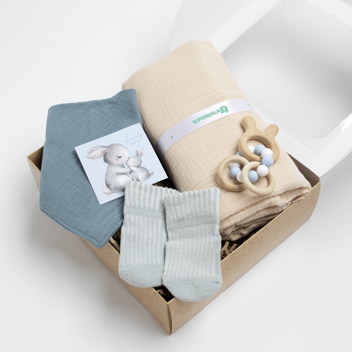 Подарочный набор Крошка Я "Lovely baby", пелёнка 100х130 см и аксессуары, Бежевый;серый
Подарочный набор Крошка Я "Lovely baby", пелёнка 100х130 см и аксессуары, Бежевый;серый