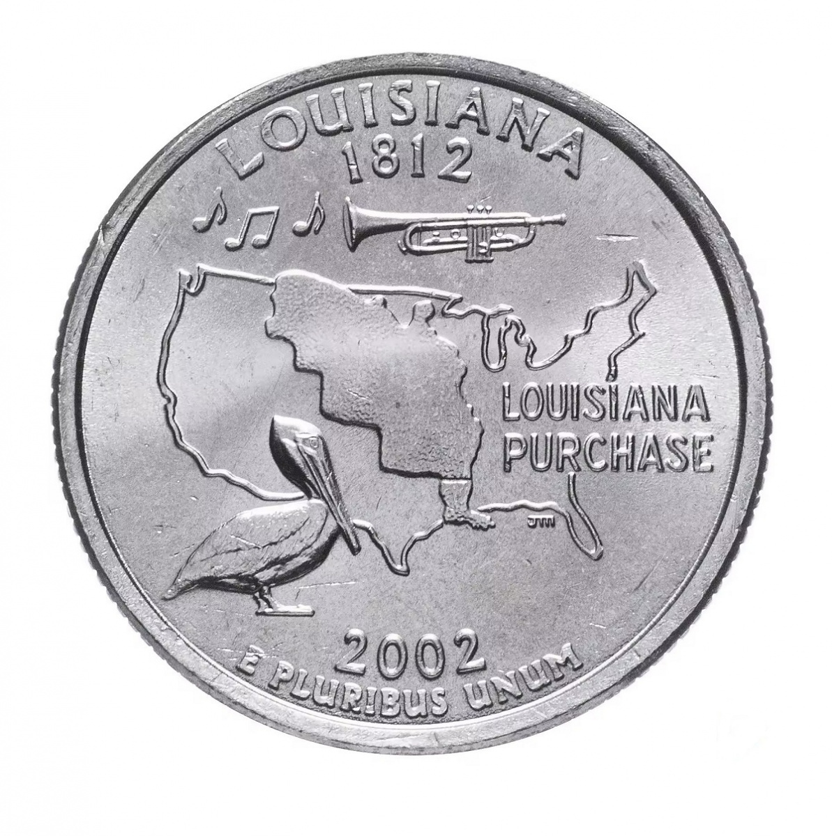 Памятная монета 25 центов квотер Штаты и территории. Луизиана. США, 2002 г. в. без обр
Памятная монета 25 центов квотер Штаты и территории. Луизиана. США, 2002 г. в. без обр