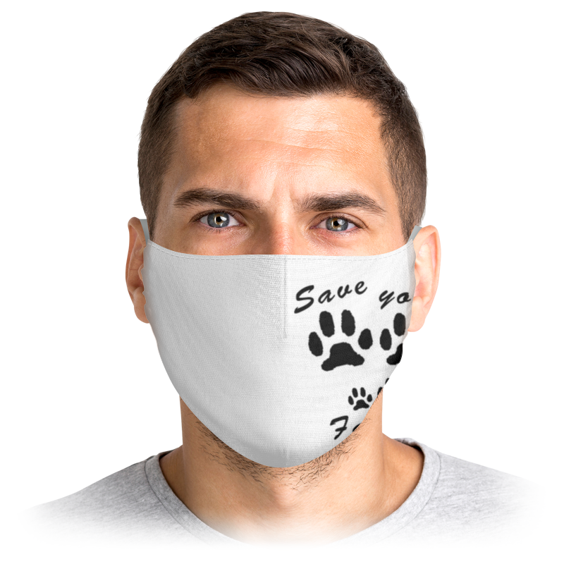 Многоразовая маска Printio Следы "save your family" белая L, Следы 'save your family' 
Многоразовая маска Printio Следы "save your family" белая L, Следы 'save your family'