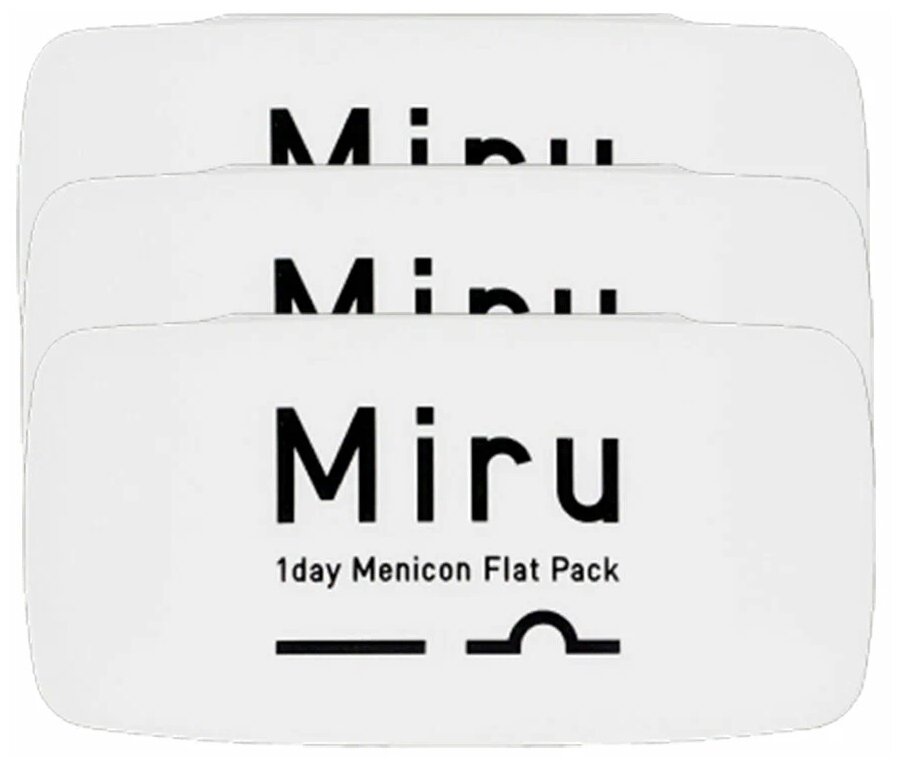 Контактные линзы Miru 1 Day Menicon Flat Pack, 3 упаковки по 30 линз, R 8,6 -5,50
Контактные линзы Miru 1 Day Menicon Flat Pack, 3 упаковки по 30 линз, R 8,6 -5,50
