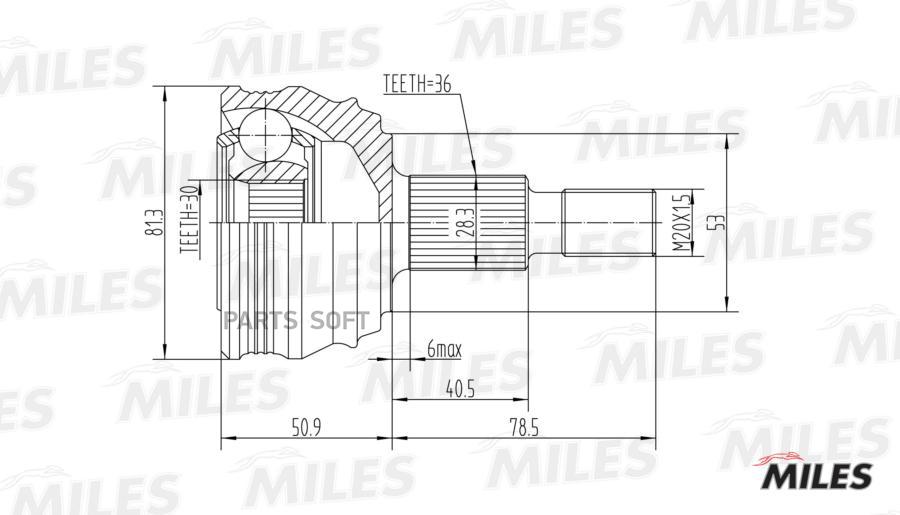 Шрус Наружный Audi A3/Vw G4/Skoda Octavia 1.4-1.9d 96-05 (Gkn 302961) Ga20022 Miles арт. G
Шрус Наружный Audi A3/Vw G4/Skoda Octavia 1.4-1.9d 96-05 (Gkn 302961) Ga20022 Miles арт. G
