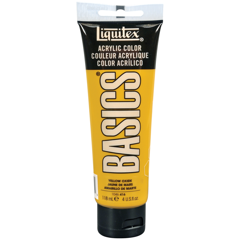 Краска акриловая художественная Liquitex "Basics", 118мл, туба, 416 желтый оксид
Краска акриловая художественная Liquitex "Basics", 118мл, туба, 416 желтый оксид