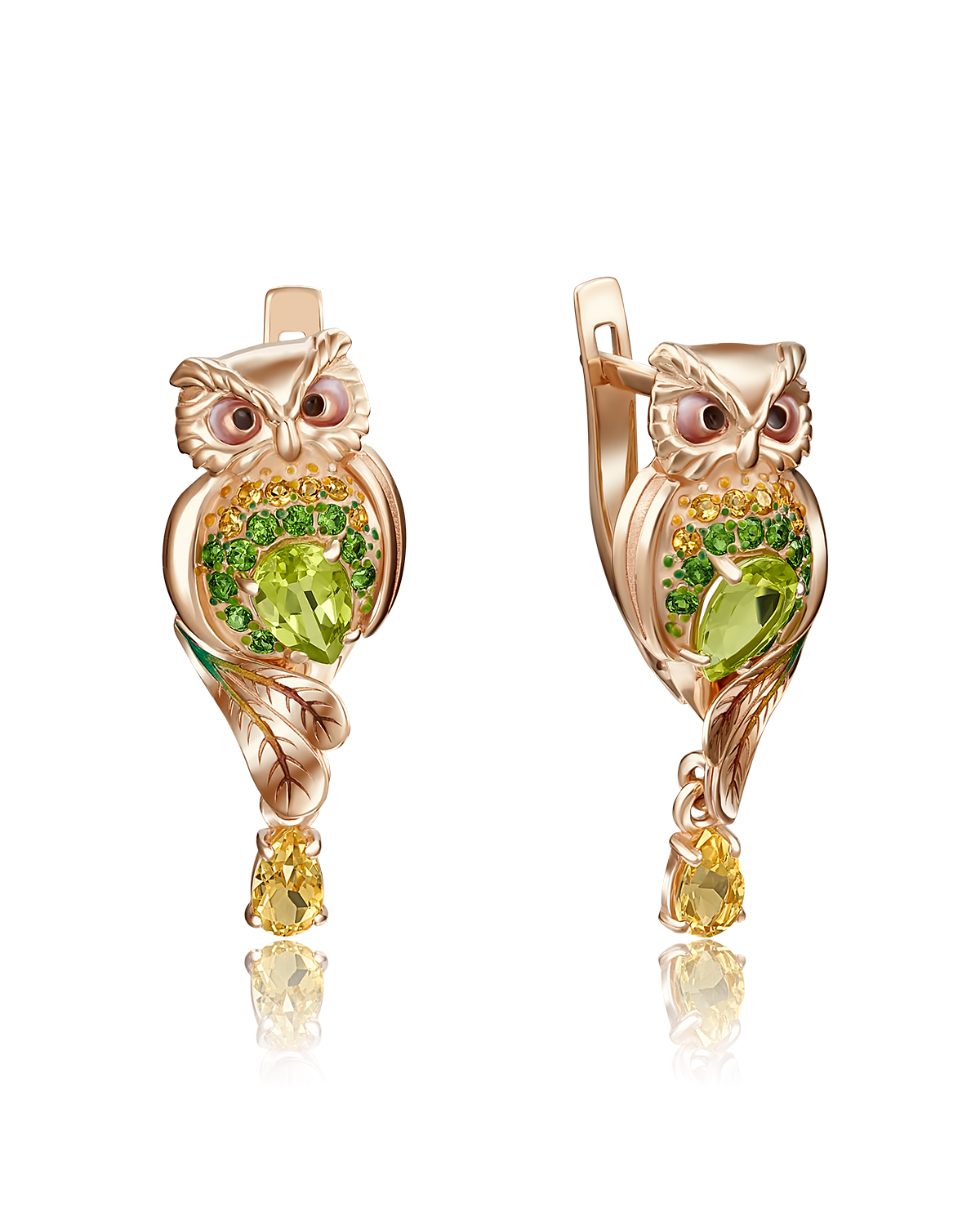 Серьги подвески из красного золота PLATINA jewelry 02-4128-00, хромдиопсид/хризолит, 02-4128-00
Серьги подвески из красного золота PLATINA jewelry 02-4128-00, хромдиопсид/хризолит, 02-4128-00