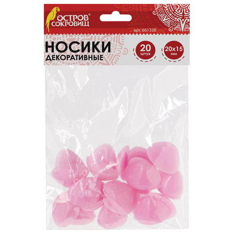Носики для кукол, 20х15 мм, 20 шт., розовые, ОСТРОВ СОКРОВИЩ, 661338, 10 шт, Розовый
Носики для кукол, 20х15 мм, 20 шт., розовые, ОСТРОВ СОКРОВИЩ, 661338, 10 шт, Розовый