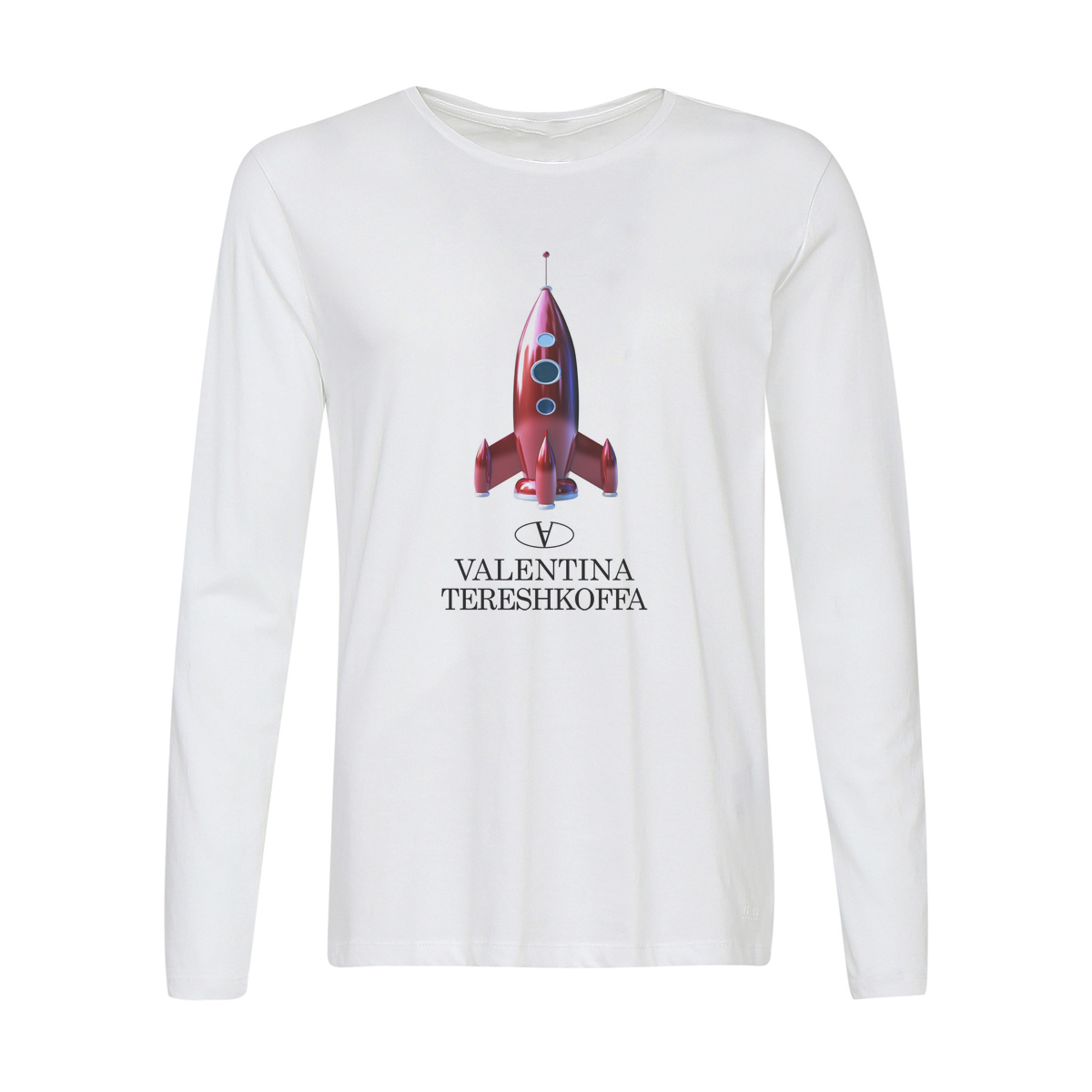 Лонгслив CoolPodarok Valentina Tereshkoffa, Белый, 44w02543 
Лонгслив CoolPodarok Valentina Tereshkoffa, Белый, 44w02543