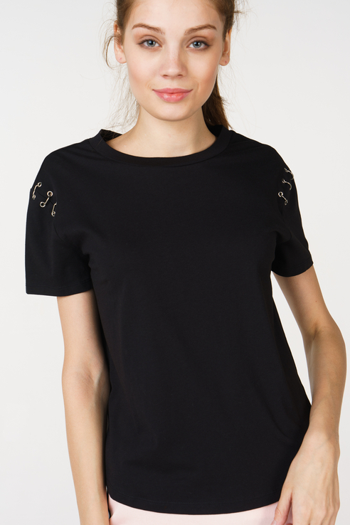фото Футболка женская juicy couture jwfkt100637/009 черная xs