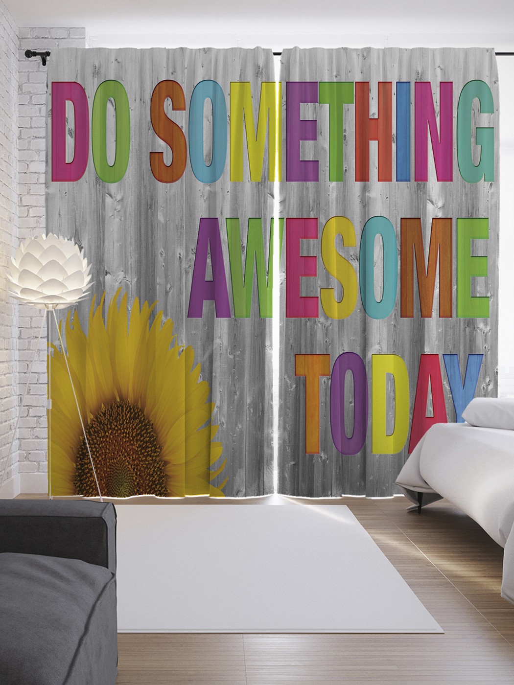 фото Шторы с фотопечатью joyarty «чудесные вещи» из сатена, 290х265 см