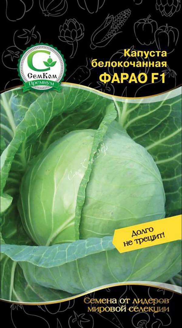 Семена овощей Семком Капуста белокочанная Фарао F1 20 шт. 
Семена овощей Семком Капуста белокочанная Фарао F1 20 шт.