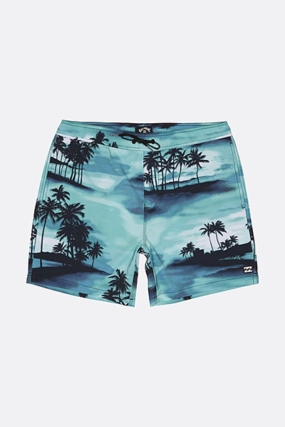 фото Шорты мужские billabong sundays pigment lb синие; белые; голубые m