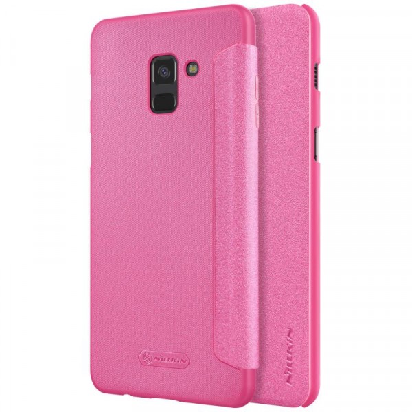 фото Чехол nillkin sparkle series для samsung a530 galaxy a8 (2018) (розовый)