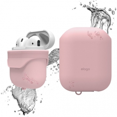 фото Чехол elago waterproof hang case для airpods pink