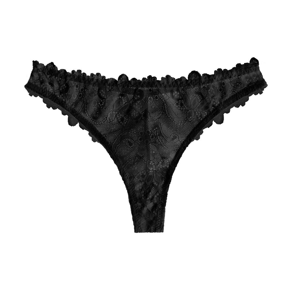 фото Трусы женские velmont vn 80 string черные 4