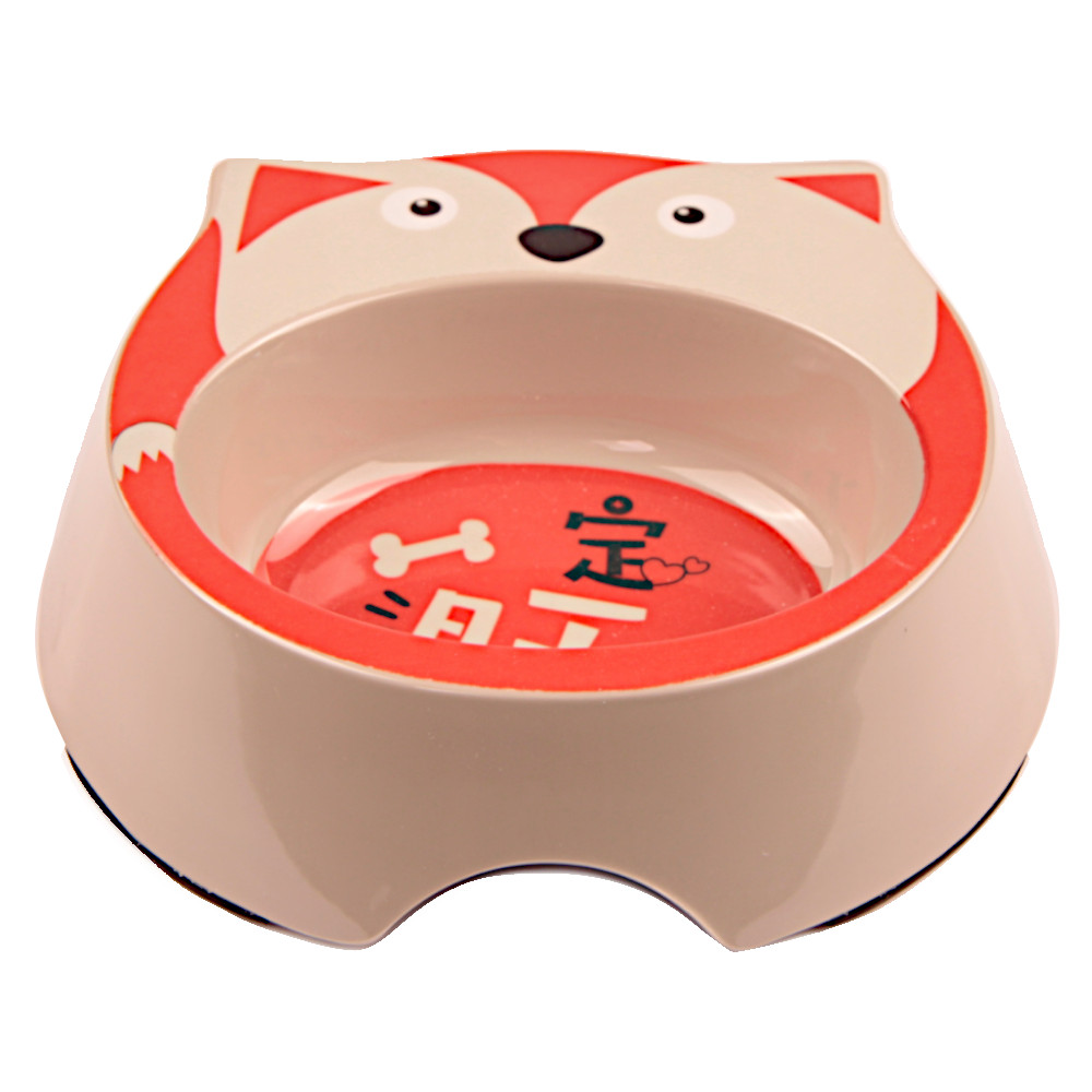 фото Одинарная миска для кошек bobo, пластик, красный, 0.27 л