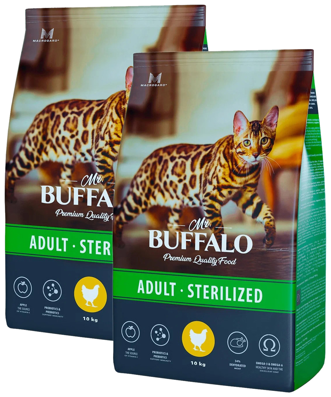 MR.BUFFALO MR.BUFFALO ADULT STERILIZED для взрослых кастрированных котов и стерилизованных
MR.BUFFALO MR.BUFFALO ADULT STERILIZED для взрослых кастрированных котов и стерилизованных