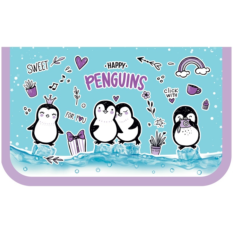 Пенал ArtSpace ПК1_42319 Penguins 1 отделение 190х115мм ламинированный картон фольга, Голубой
Пенал ArtSpace ПК1_42319 Penguins 1 отделение 190х115мм ламинированный картон фольга, Голубой
