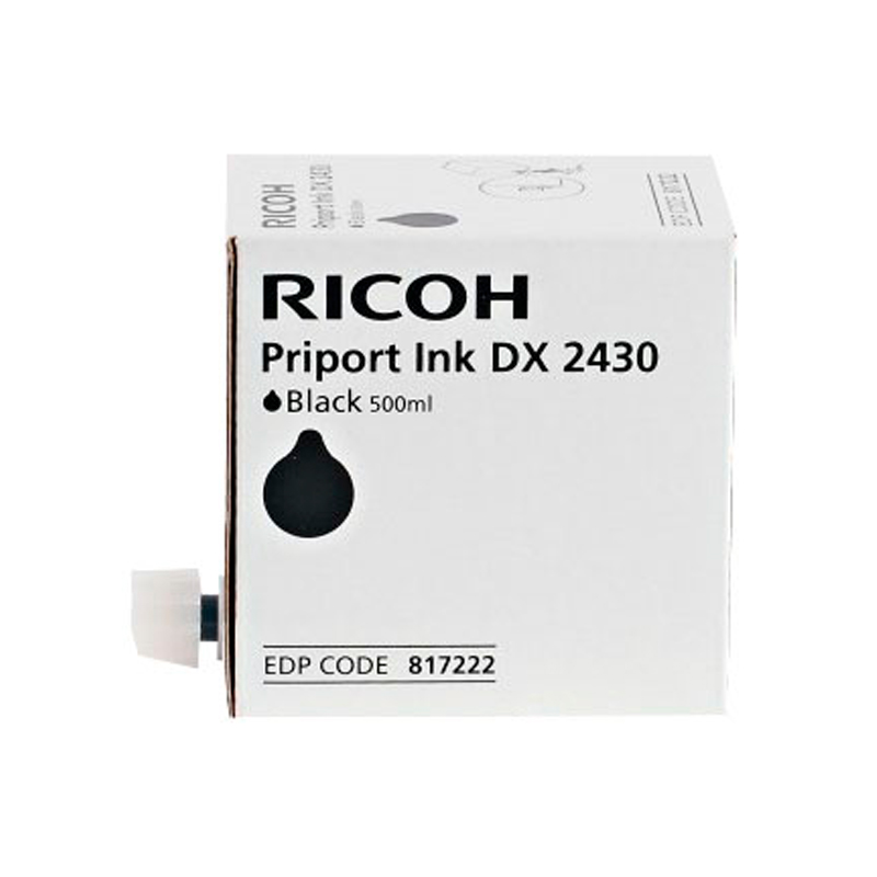 Картридж для струйного принтера Ricoh DX2330/2430 (817222) черный, оригинальный, DX2330/2430
Картридж для струйного принтера Ricoh DX2330/2430 (817222) черный, оригинальный, DX2330/2430