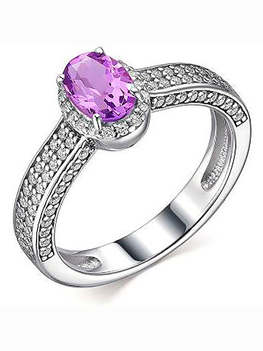 Кольцо с фианитами и аметистом из серебра р. 17,5 Алкор серебро 01-1913_00АМ-00, 01-1913_00АМ-00
Кольцо с фианитами и аметистом из серебра р. 17,5 Алкор серебро 01-1913_00АМ-00, 01-1913_00АМ-00