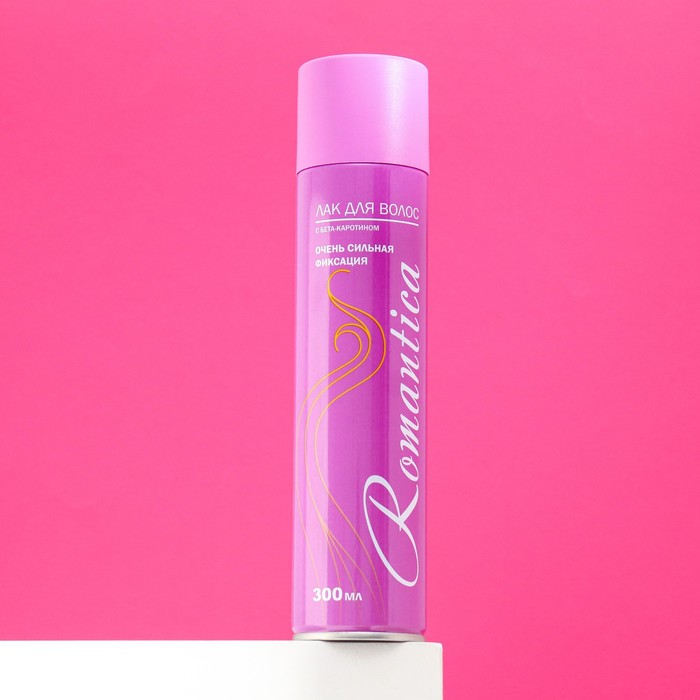 Лак Романтика, очень сильная фиксация, с бета-каротином, 300 мл
Лак Романтика, очень сильная фиксация, с бета-каротином, 300 мл
