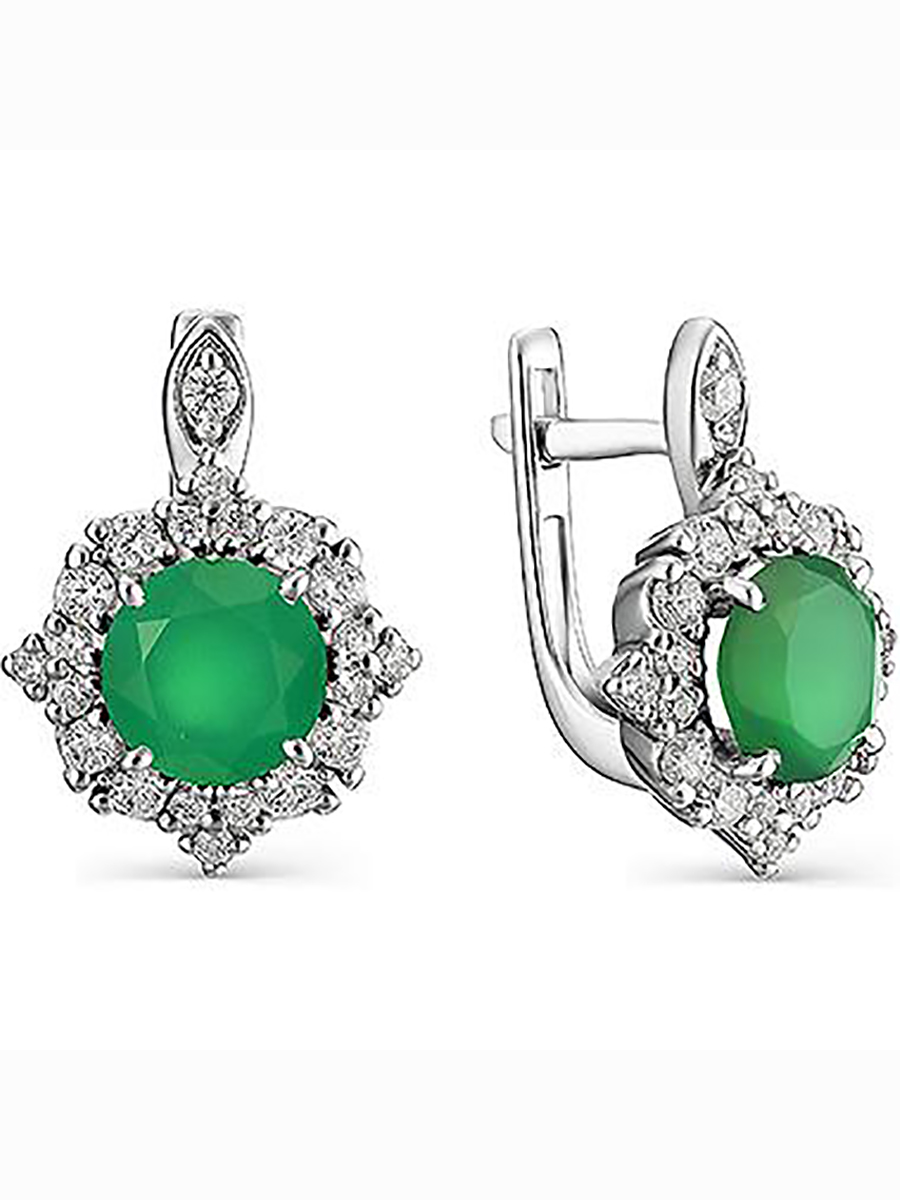 Серьги с агатами и фианитами из серебра Алкор серебро 02-1345_00АГ-00, 02-1345_00АГ-00
Серьги с агатами и фианитами из серебра Алкор серебро 02-1345_00АГ-00, 02-1345_00АГ-00
