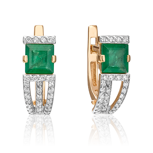Серьги из красного золота с бриллиантом/изумрудом PLATINA jewelry 02-0858-00-106-1110-30, 02-0858-00-106-1110-30
Серьги из красного золота с бриллиантом/изумрудом PLATINA jewelry 02-0858-00-106-1110-30, 02-0858-00-106-1110-30