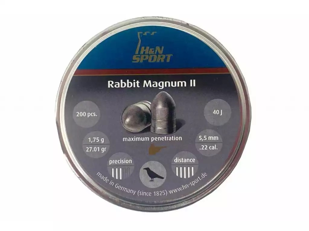 Пули пневматические HN Rabbit Magnum II 5,5 мм 1,75 г (200 штук), Серый, Rabbit Magnum II
Пули пневматические HN Rabbit Magnum II 5,5 мм 1,75 г (200 штук), Серый, Rabbit Magnum II