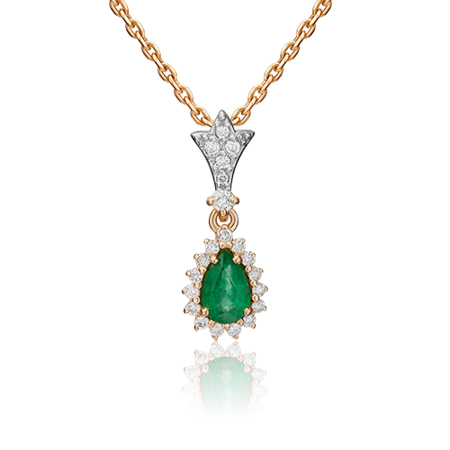 Подвеска из красного золота с изумрудом/бриллиантом PLATINA jewelry 03-0540-00-106-1110-30, 03-0540-00-106-1110-30
Подвеска из красного золота с изумрудом/бриллиантом PLATINA jewelry 03-0540-00-106-1110-30, 03-0540-00-106-1110-30