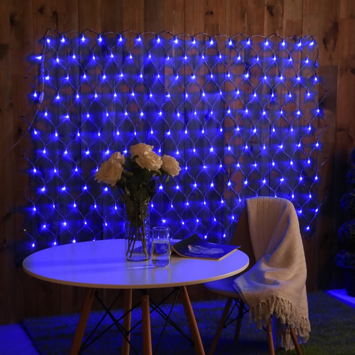 Гирлянда «Сеть» 2x1.5 м, IP44, УМС, прозрачная нить, 192 LED, свечение синее, 220 В
Гирлянда «Сеть» 2x1.5 м, IP44, УМС, прозрачная нить, 192 LED, свечение синее, 220 В
