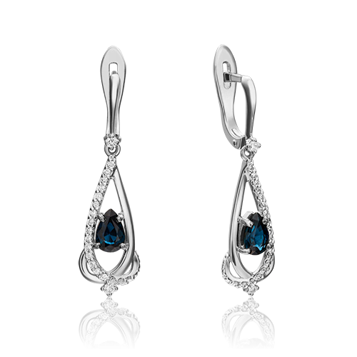 Серьги из белого золота с сапфиром/бриллиантом PLATINA jewelry 02-0945-00-105-1120-30, 02-0945-00-105-1120-30
Серьги из белого золота с сапфиром/бриллиантом PLATINA jewelry 02-0945-00-105-1120-30, 02-0945-00-105-1120-30