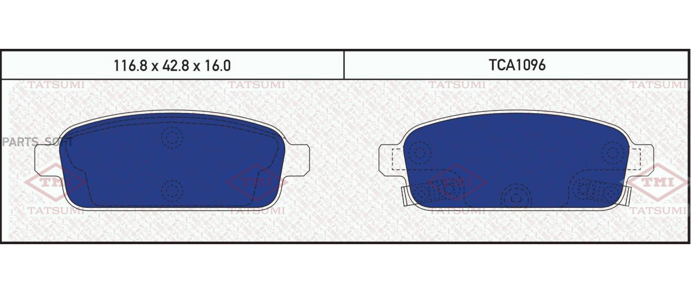Колодки дисковые задние CHEVROLET Cruze 09>, OPEL Astra J/Mokka/Zafira 12> TCA1096
Колодки дисковые задние CHEVROLET Cruze 09>, OPEL Astra J/Mokka/Zafira 12> TCA1096