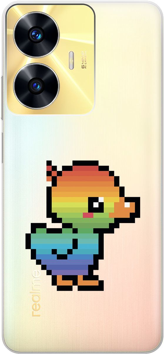 Силиконовый чехол на Realme C55 с 3D принтом "Pixel Duck" прозрачный, Прозрачный;желтый, 159499
Силиконовый чехол на Realme C55 с 3D принтом "Pixel Duck" прозрачный, Прозрачный;желтый, 159499