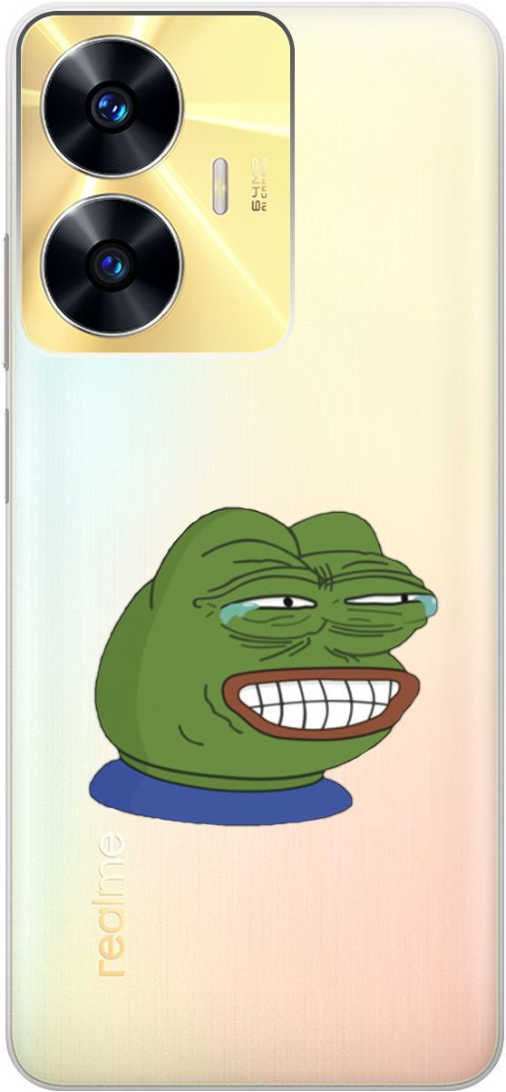Силиконовый чехол на Realme C55 с 3D принтом "Pepe the Frog" прозрачный, Прозрачный;зеленый, 159499
Силиконовый чехол на Realme C55 с 3D принтом "Pepe the Frog" прозрачный, Прозрачный;зеленый, 159499