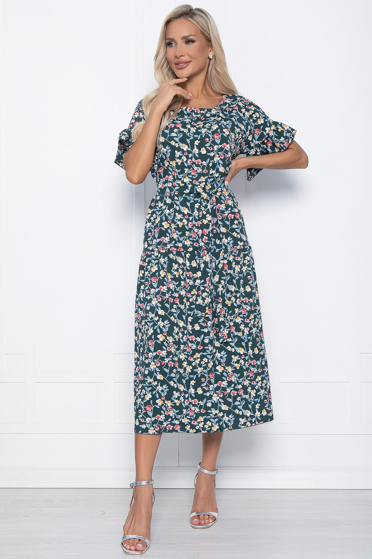 Платье женское LT Collection Калипсо зеленое 54 RU, Зеленый, Калипсо 
Платье женское LT Collection Калипсо зеленое 54 RU, Зеленый, Калипсо