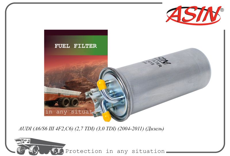 Фильтр топливный 4F0127435 ASIN.FF2415 дляA6 S6 III 4F2,C6 2,7 TDI 3,0 TDI 2004-11 Дизель
Фильтр топливный 4F0127435 ASIN.FF2415 дляA6 S6 III 4F2,C6 2,7 TDI 3,0 TDI 2004-11 Дизель