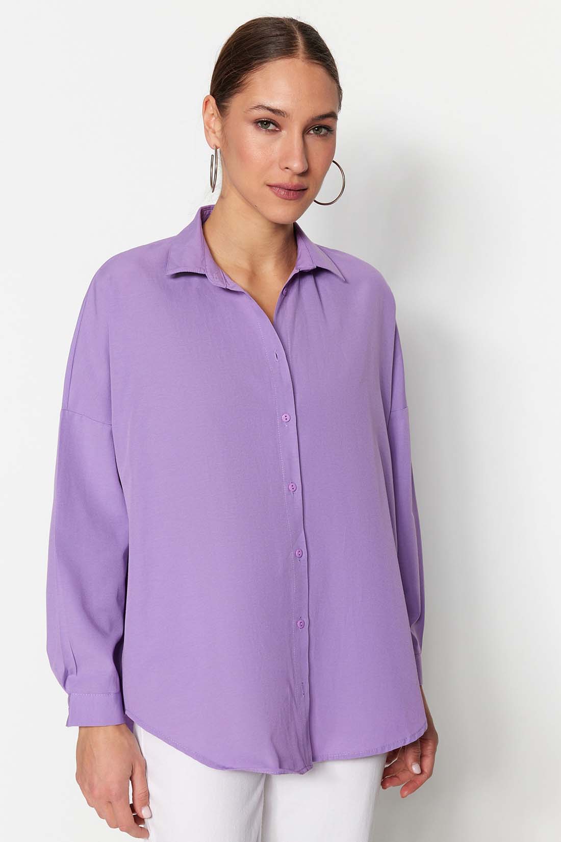 Рубашка женская Trendyol TWOSS22GO0669 фиолетовая 38 EU, Фиолетовый, trendyol TWOSS22GO0669
Рубашка женская Trendyol TWOSS22GO0669 фиолетовая 38 EU, Фиолетовый, trendyol TWOSS22GO0669