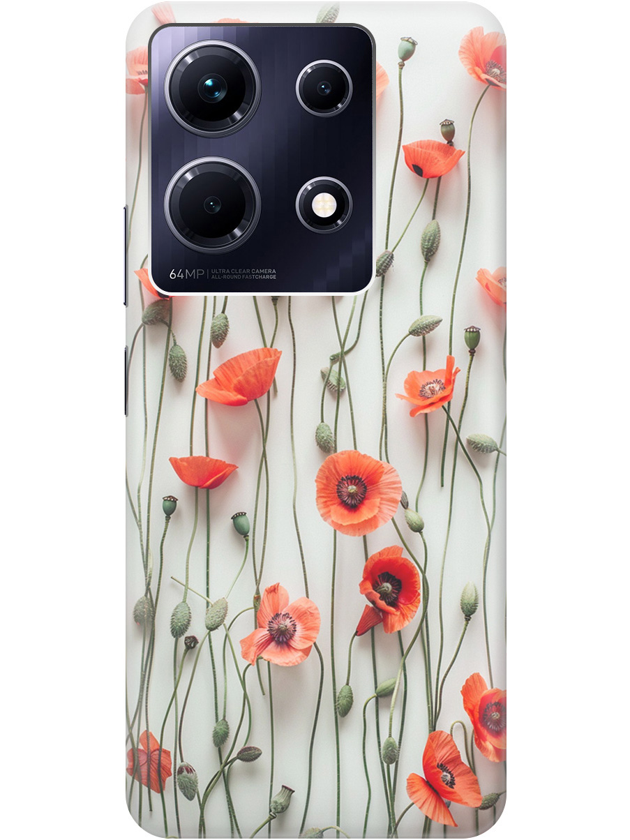 Силиконовый чехол на Infinix Note 30 с рисунком "Маки на белой стене", Белый;красный, 20000061
Силиконовый чехол на Infinix Note 30 с рисунком "Маки на белой стене", Белый;красный, 20000061