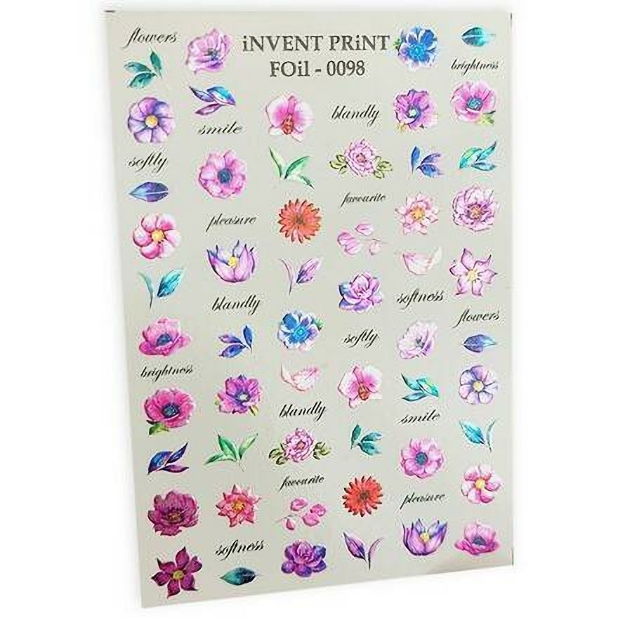 Набор, iNVENT PRiNT, Фольгированный слайдер «Цветы. Надписи» №FOiL-098, 3 шт., Разноцветный
Набор, iNVENT PRiNT, Фольгированный слайдер «Цветы. Надписи» №FOiL-098, 3 шт., Разноцветный