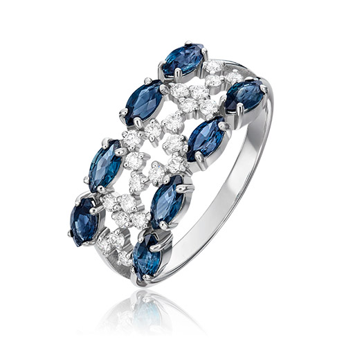 Кольцо из золота р. 18 PLATINA jewelry 01-1148-00-105-1120-30, сапфир\бриллиант, 01-1148-00-105-1120-30
Кольцо из золота р. 18 PLATINA jewelry 01-1148-00-105-1120-30, сапфир\бриллиант, 01-1148-00-105-1120-30