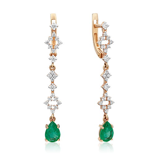 Серьги из красного золота с бриллиантом/изумрудом PLATINA jewelry 02-0654-00-106-1110-30, 02-0654-00-106-1110-30
Серьги из красного золота с бриллиантом/изумрудом PLATINA jewelry 02-0654-00-106-1110-30, 02-0654-00-106-1110-30