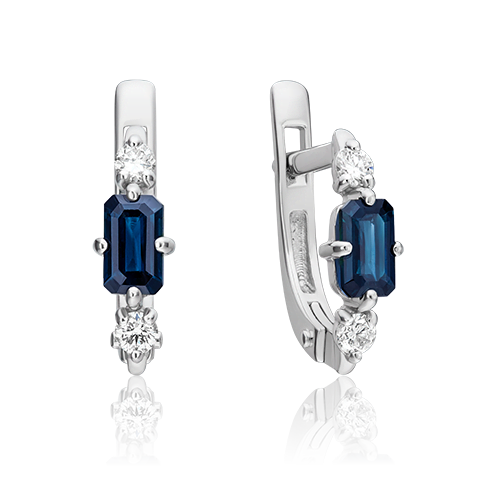 Серьги из белого золота с сапфиром/бриллиантом PLATINA jewelry 02-0894-00-105-1120-30, 02-0894-00-105-1120-30
Серьги из белого золота с сапфиром/бриллиантом PLATINA jewelry 02-0894-00-105-1120-30, 02-0894-00-105-1120-30
