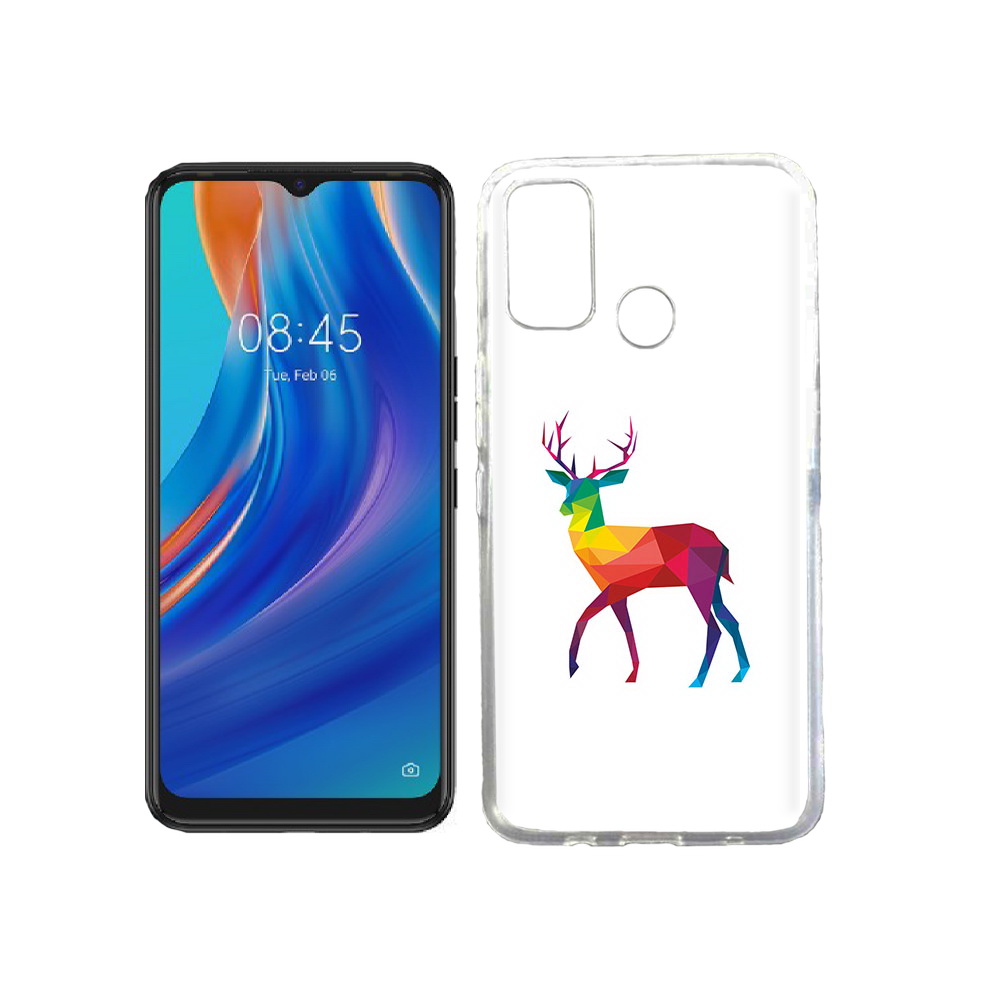 Чехол MyPads Tocco для Tecno Spark 7T геометрический олень, Прозрачный, Tocco 
Чехол MyPads Tocco для Tecno Spark 7T геометрический олень, Прозрачный, Tocco