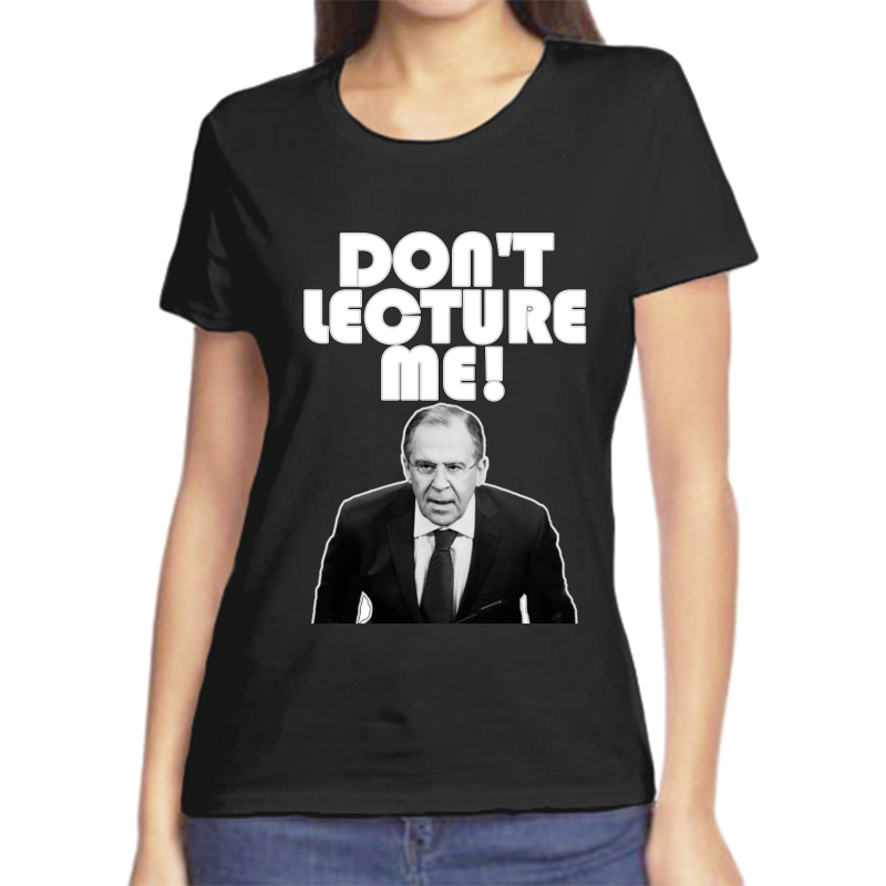 Футболка женская черная 44 р-р Лавров dont lecture me, Черный, fzh_lavrov_dont_lecture_me
Футболка женская черная 44 р-р Лавров dont lecture me, Черный, fzh_lavrov_dont_lecture_me